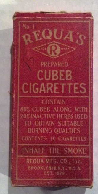 RARE CUBEB CIGARETTES REQUA'S CHARCOAL TABLETS: RARE CUBEB CIGARETTES REQUA'S CHARCOAL TABLETS $5 SHIPPING COMBINED SHIPPING AVAILABLE
