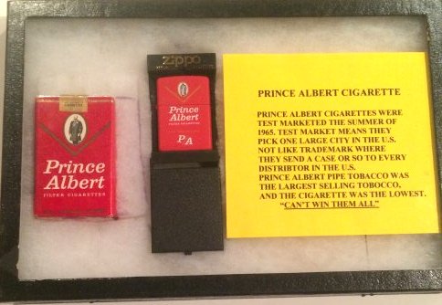 RARE 1965 PRINCE ALBERT CIGARETTES & ZIPPO LIGHTER (1 of 1)