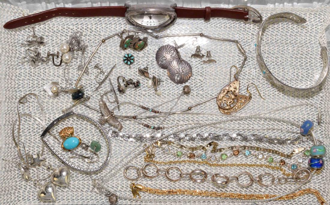 27pcs ASSORTED STERLING JEWELRY LOT - Includes (1 of 4)