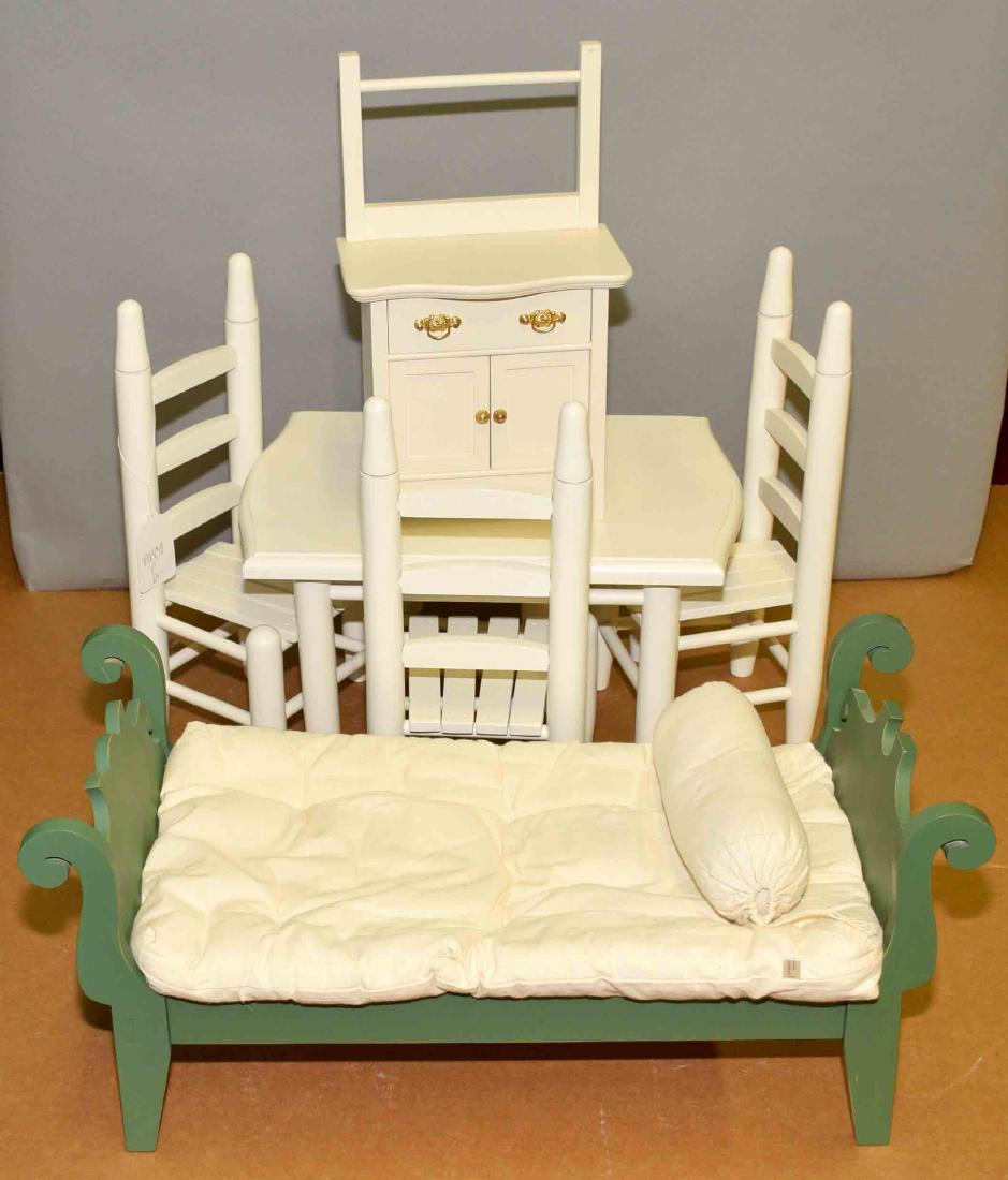 ASSORTED WOODEN DOLL FURNITURE - Includes 5pc dinette, (1 of 1)