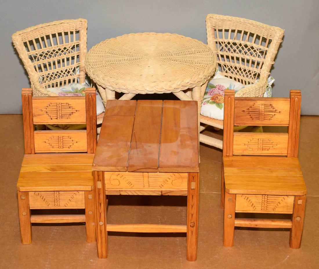 ASSORTED DOLL FURNITURE - Including (2) 3pc dinette (1 of 1)