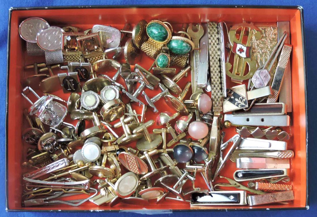 (40+) ASSORTED GENTLEMEN'S JEWELRY. Money clips, (1 of 4)