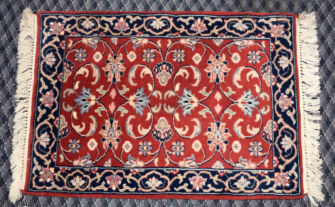 PERSIAN CHINESE RUG, 2' x 2'1''. Condition: Age (1 of 2)