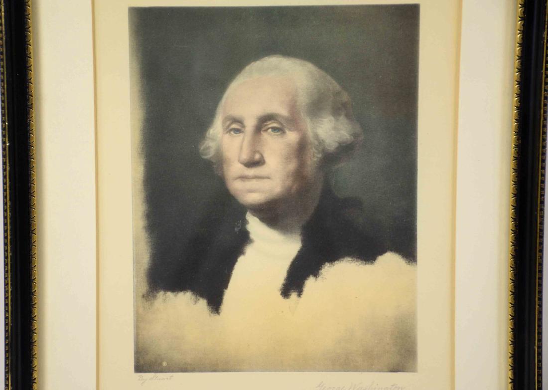 (2) FRAMED PRINTS, JOHN MARSHALL. Image size: 14''H x: (2) FRAMED PRINTS, JOHN MARSHALL. Image size: 14''H x 10.5''W and GEORGE WASHINGTON. Image size 11''H x 8.5''W.