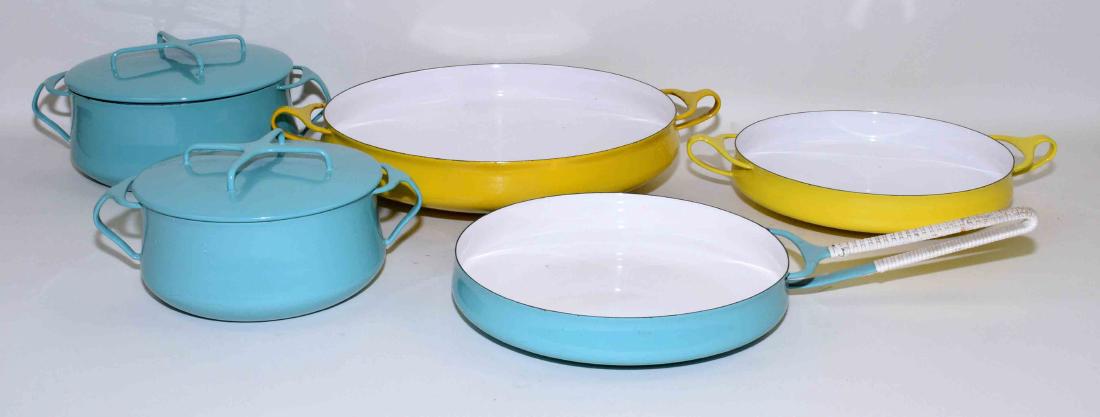 (5) pc. of Dansk/Denmark cookery two-lidded pots, (4) (1 of 2)