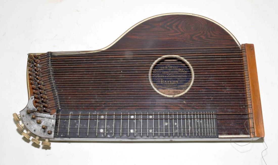 Zither musical instrument, Bayern, 20''H x 12''W. (1 of 5)