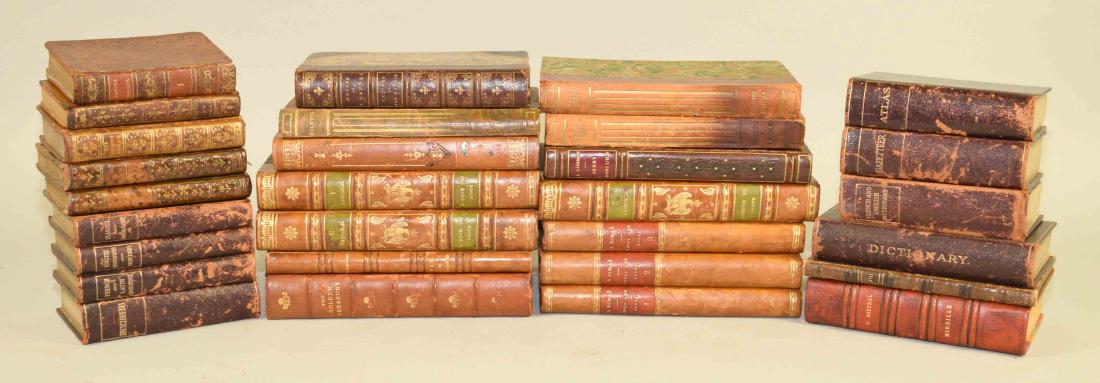 GROUP OF (29) ANTIQUE LEATHER BOUND VOLUMES IN FRENCH (1 of 9)