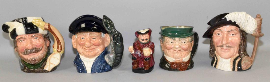 (5) ROYAL DOULTON MUGS - including ''Trapper'', Lobster (1 of 10)