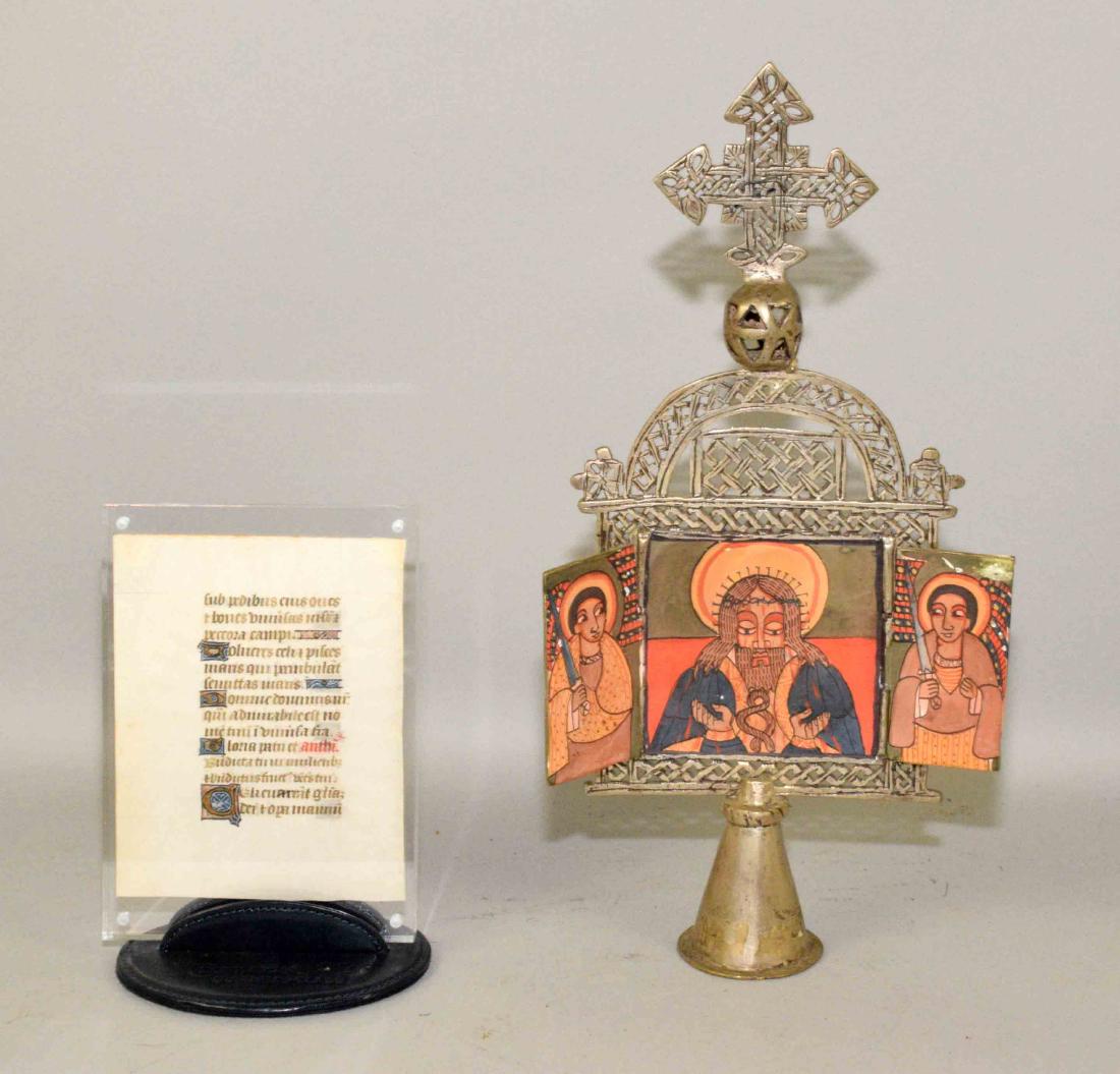 MIDIEVAL MANUSCRIPT PAGE, 15th to 16th C., Book of (1 of 5)