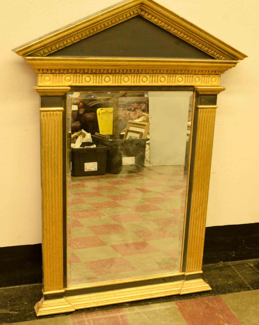 GOLD PAINTED WOODEN FRAMED MIRROR. 48.75''h x 36''w. (1 of 1)