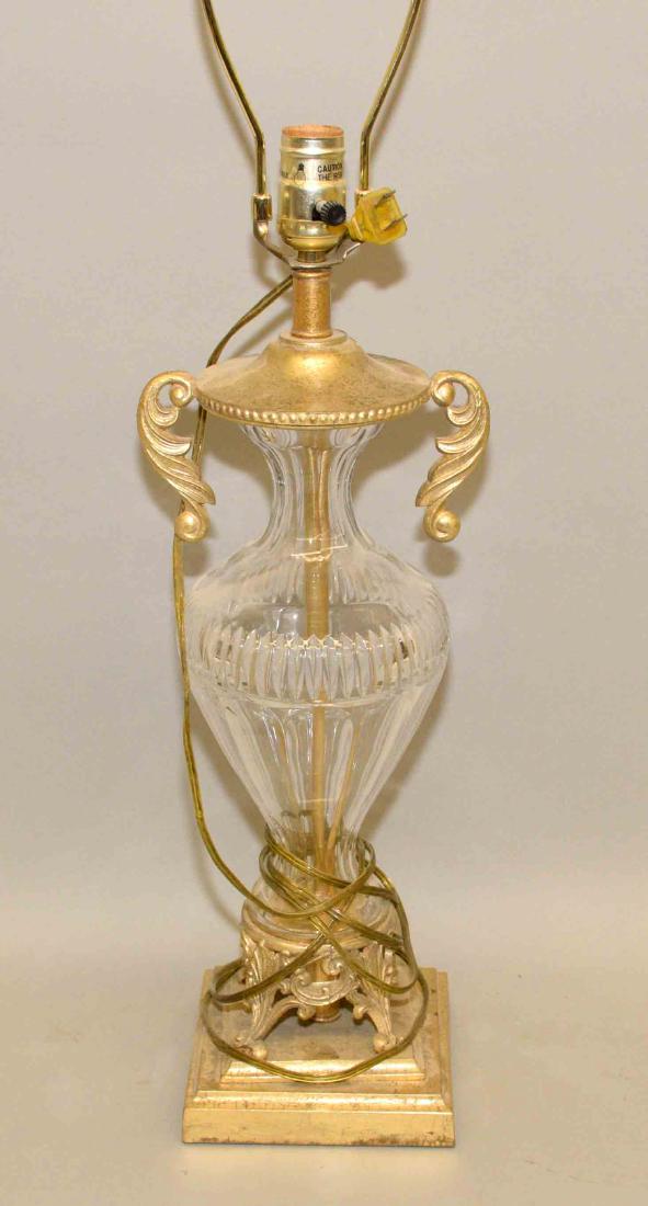 GLASS AND METAL ''FREDERICK COOPER'' LAMP. 28.50''h x: GLASS AND METAL ''FREDERICK COOPER'' LAMP. 28.50''h x 5.75''w. Provenance: Nemacolin Woodlands Resort.