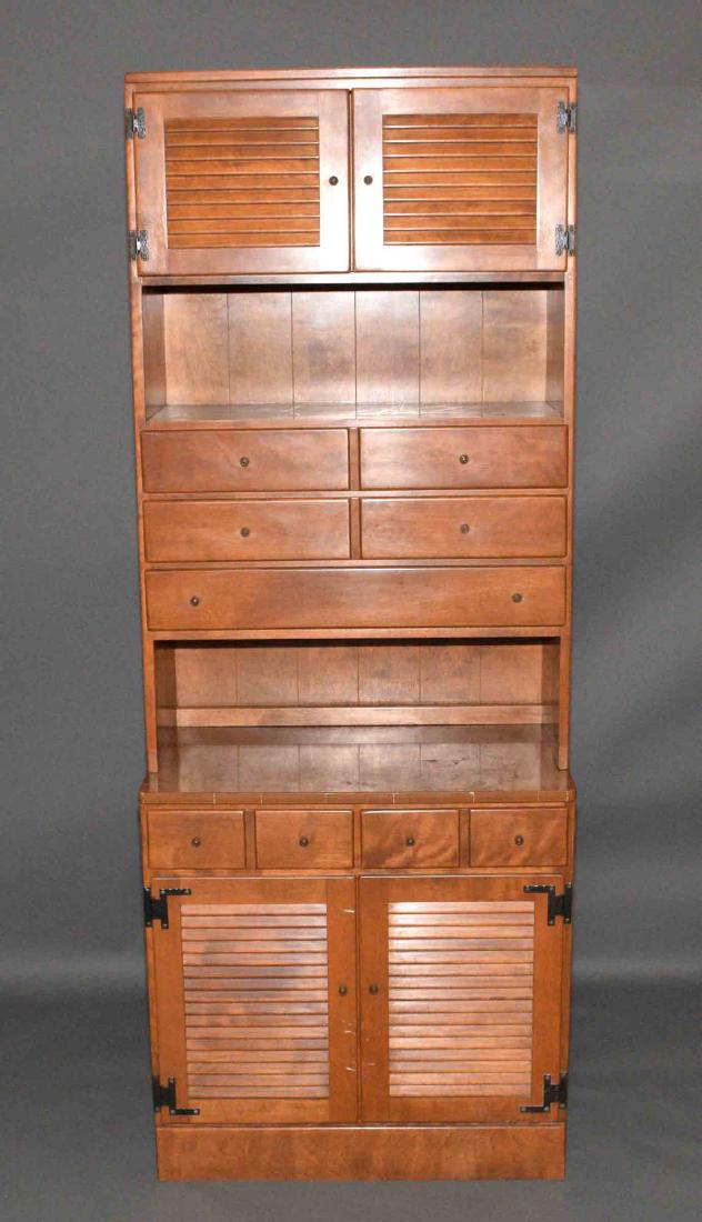 ETHAN ALLEN MID-CENTURY MODERN HUTCH. 78''h x 30.25''w (1 of 6)