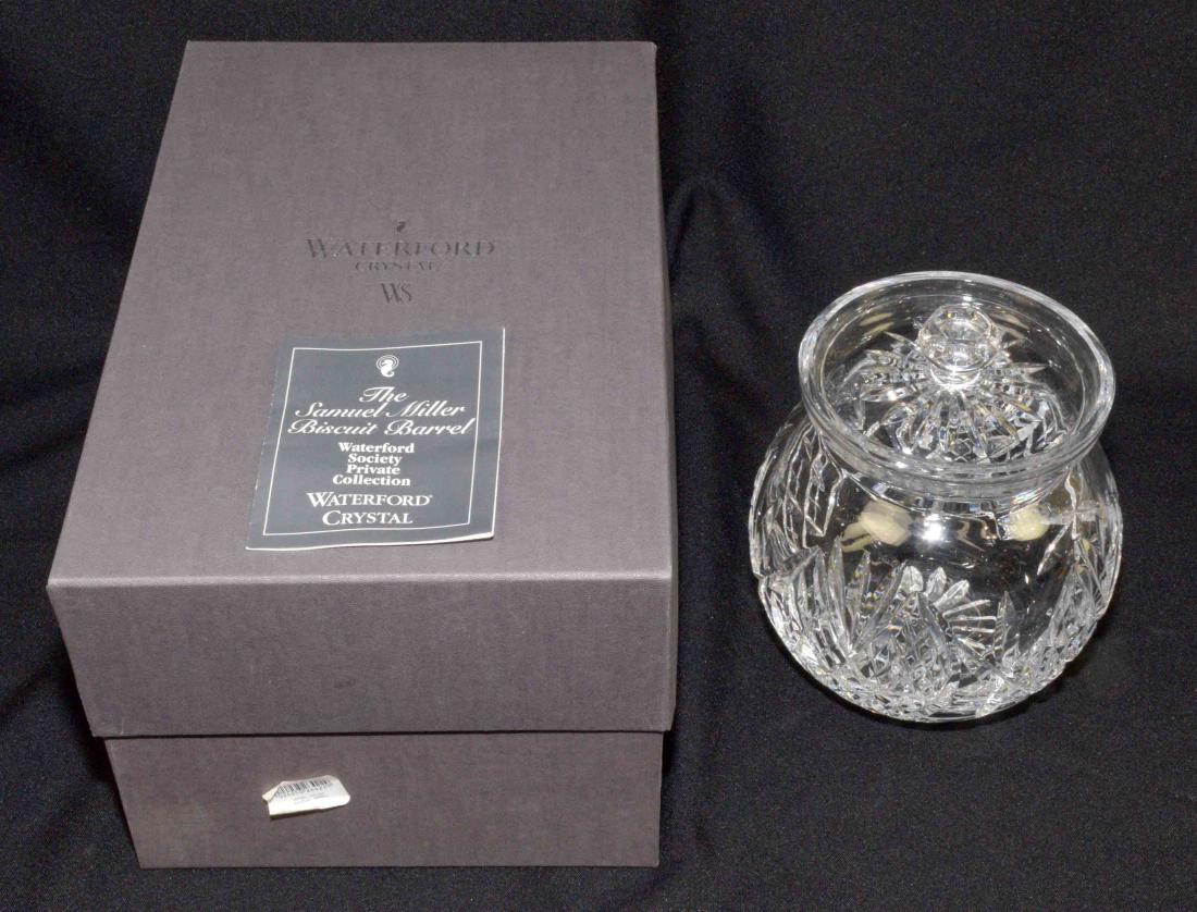 WATERFORD SEAHORSE CRYSTAL BISCUIT BARREL designed by (1 of 4)