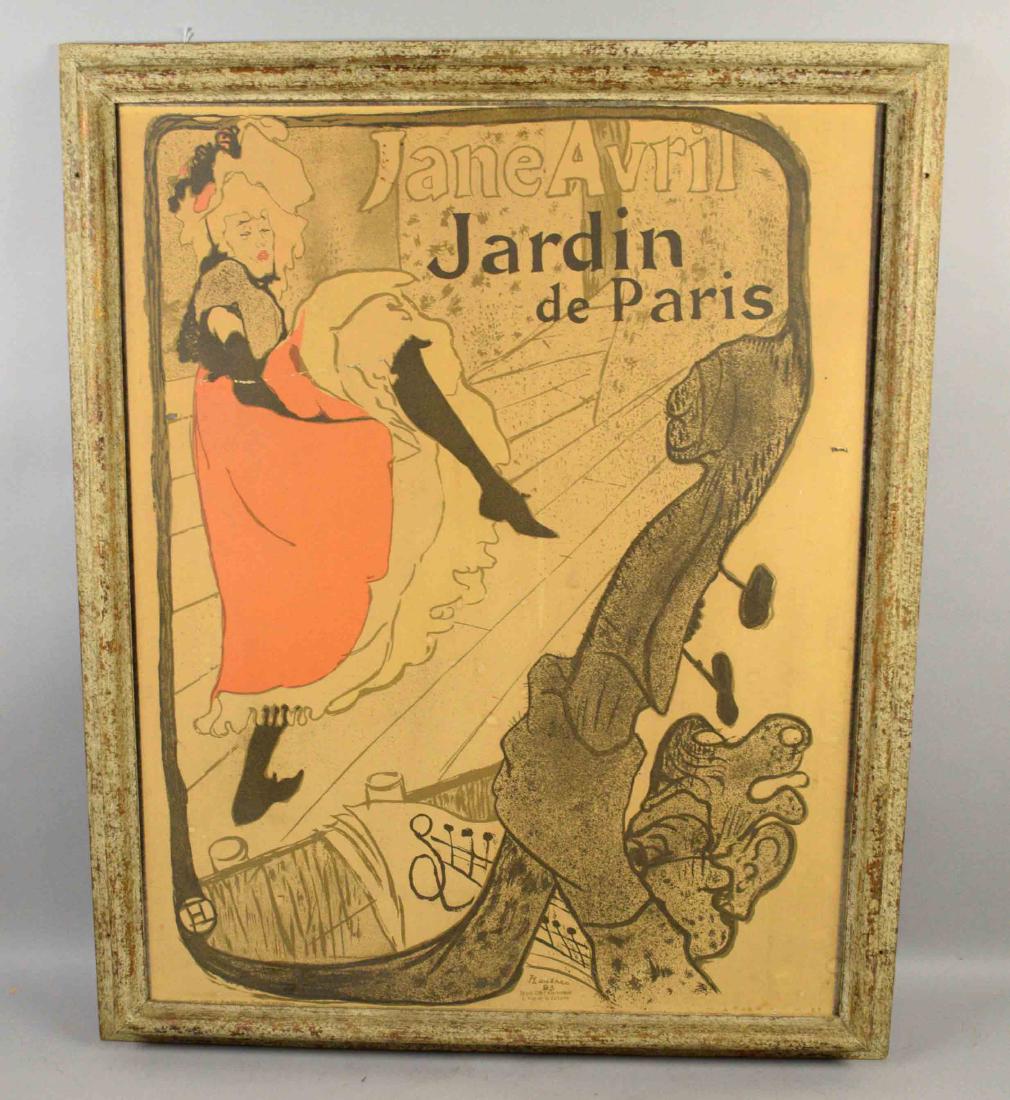 LAUTREC POSTER JANE AVRIL. 30''H x 24''W. (1 of 6)