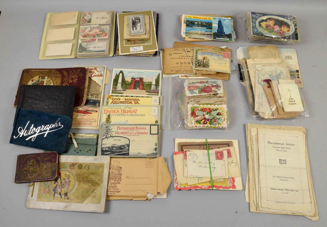 COLLECTION OF ASSORTED VINTAGE POSTAL CARD EPHEMORA (1 of 6)