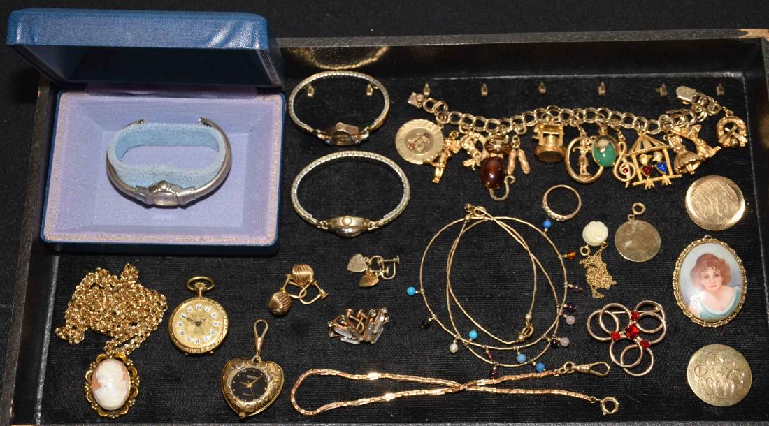 (20) PCS. ASST. LADIES GOLD FILLED JEWELRY. Includes: (1 of 10)