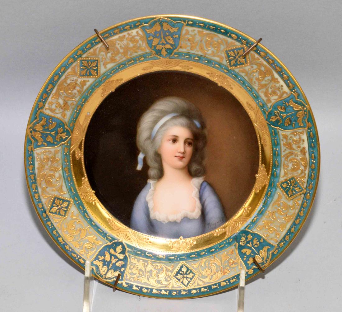 ROYAL VIENNA HAND PAINTED PLATE OF POTOKA, 7'' (1 of 7)