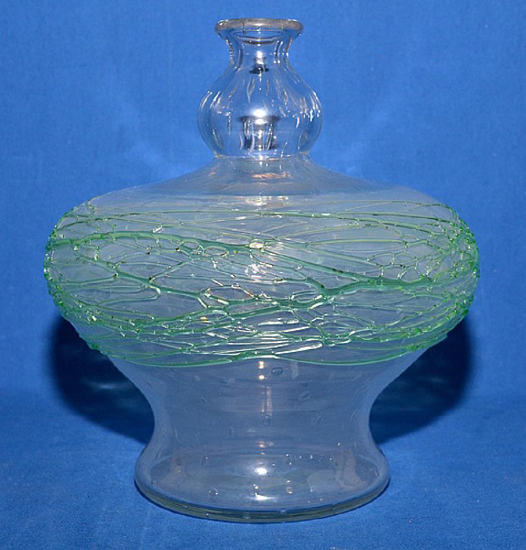 STEUBEN COLORLESS GLASS/CRYSTAL BOTTLE VASE - (1 of 6)