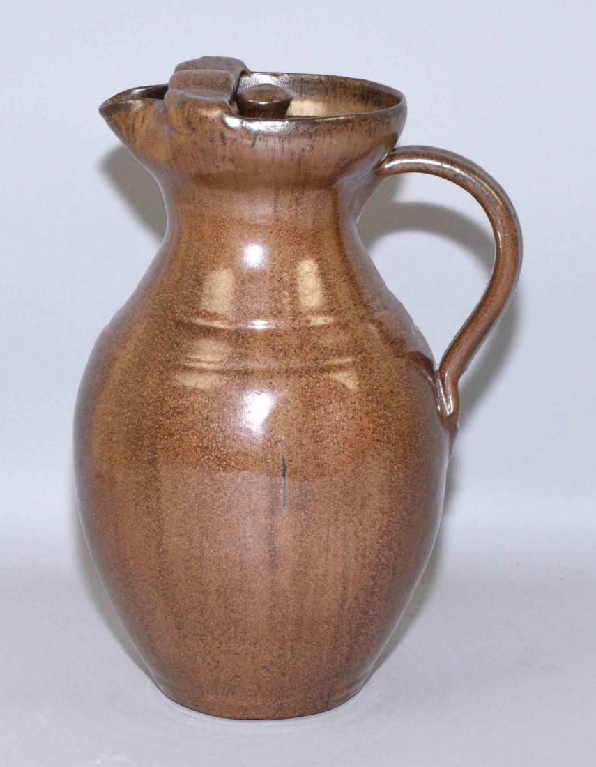 A.R. COLE ART POTTERY PITCHER. Stamped A.R. Cole (1 of 6)
