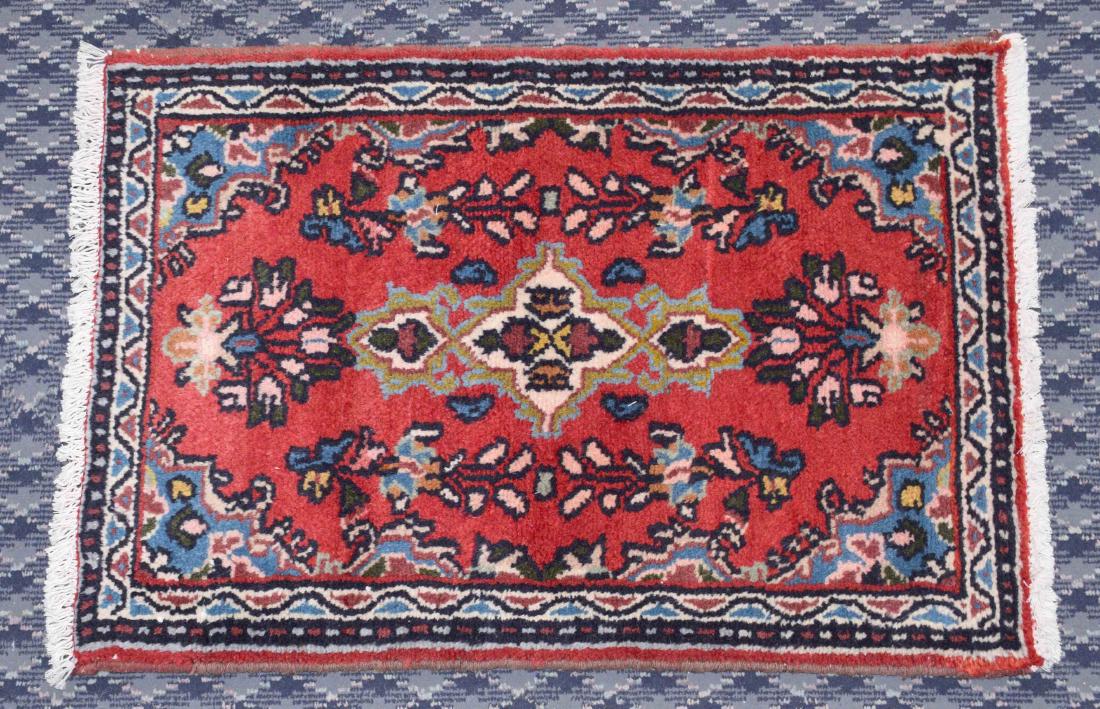SEMI ANTIQUE PERSIAN. 2'8'' X 1'10''. (1 of 2)