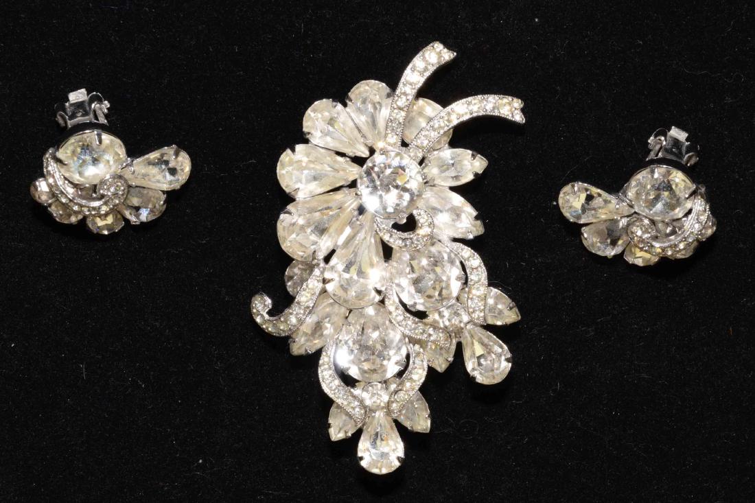 (2) PIECE SET: EISENBERG ICE RHINESTONE BROOCH (1 of 7)
