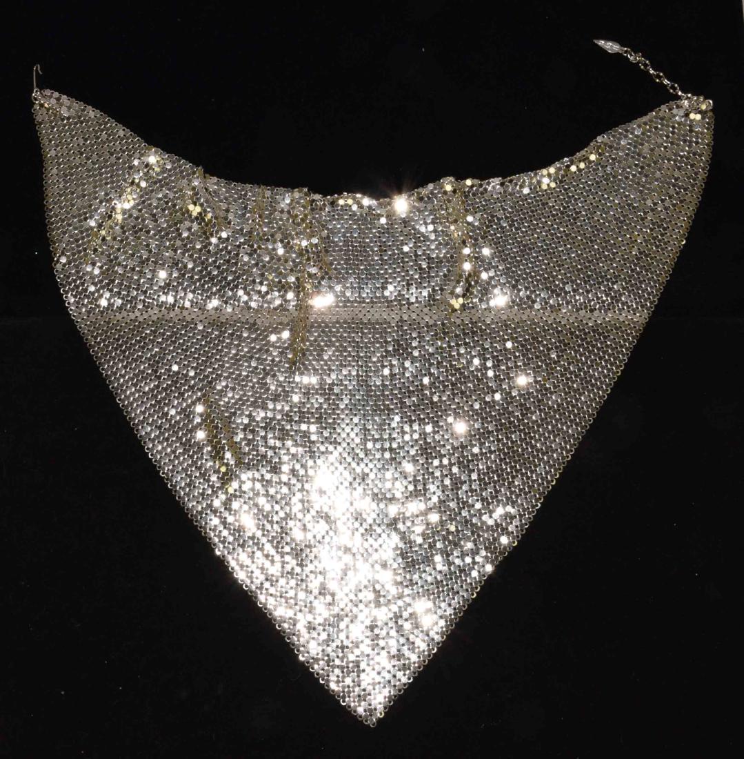 SIGNED VINTAGE WHITING AND DAVIS ''TRIANGLE''. Mesh bib (1 of 4)