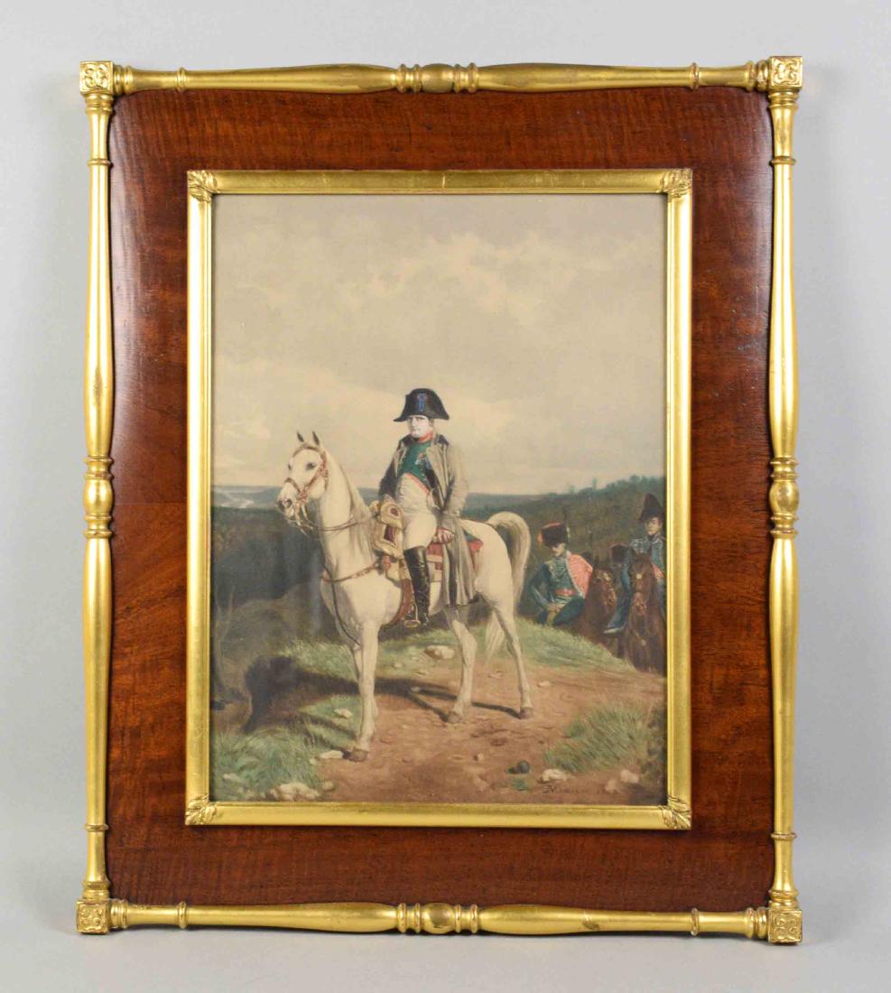 NAPOLEON COLOR PRINT, signed in plate ''Meissonier (1 of 5)