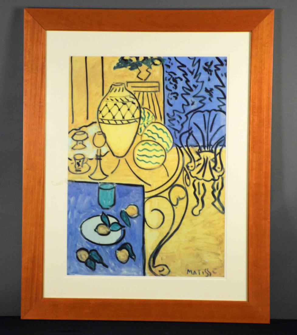 MATISSE PRINT. Signed in the plate. Image: 27''H x (1 of 3)