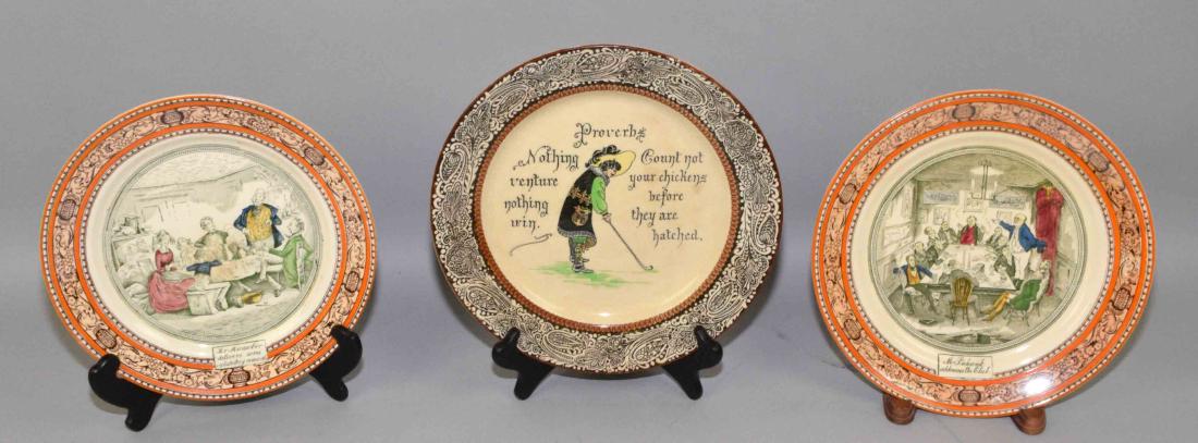 COLLECTION OF (3) PLATES. (2) Adams plates of Dickens (1 of 10)