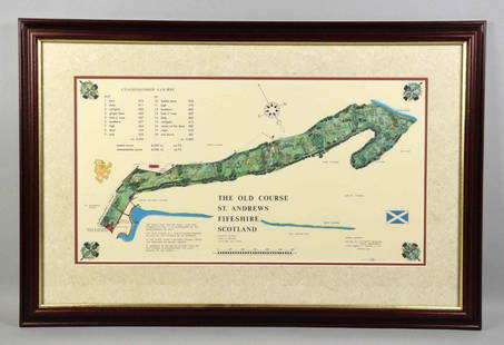 PRINT OF ''THE OLD COURSE ST. ANDREWS FIFESHIRE: PRINT OF ''THE OLD COURSE ST. ANDREWS FIFESHIRE SCOTLAND''. Image: 12''H x 22''W.