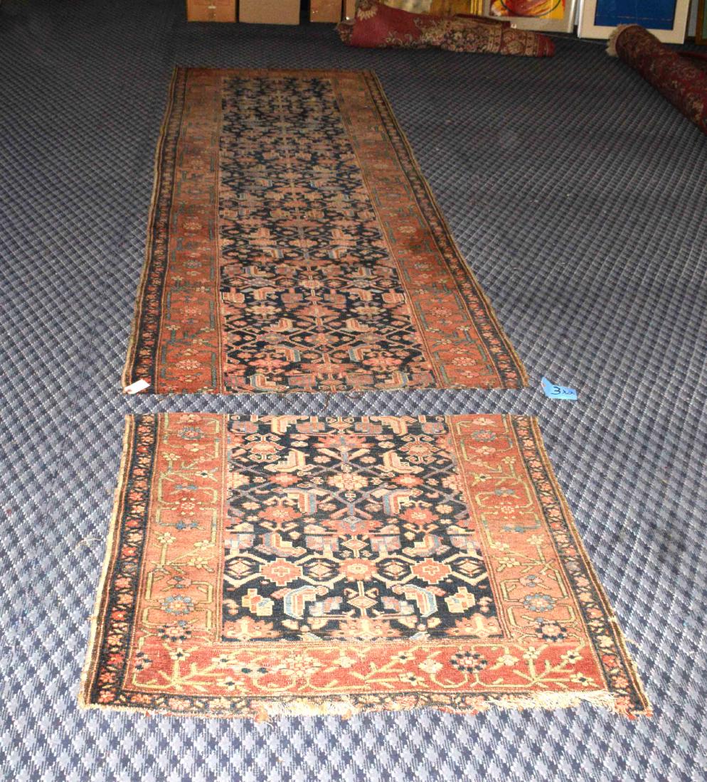 ORIENTAL RUNNER. Cut in two pieces. 10'10'' x 4' and (1 of 6)