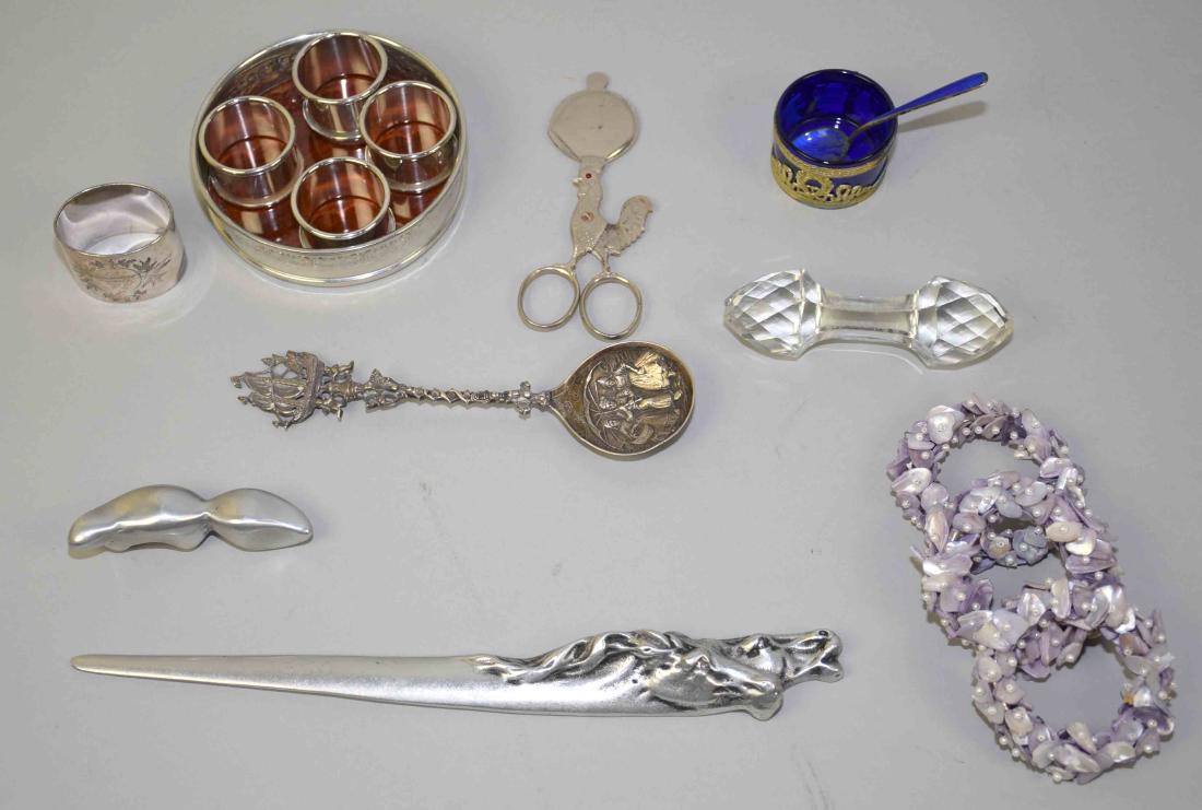 GROUP OF ASST. COLLECTIBLES, including silver (1 of 8)