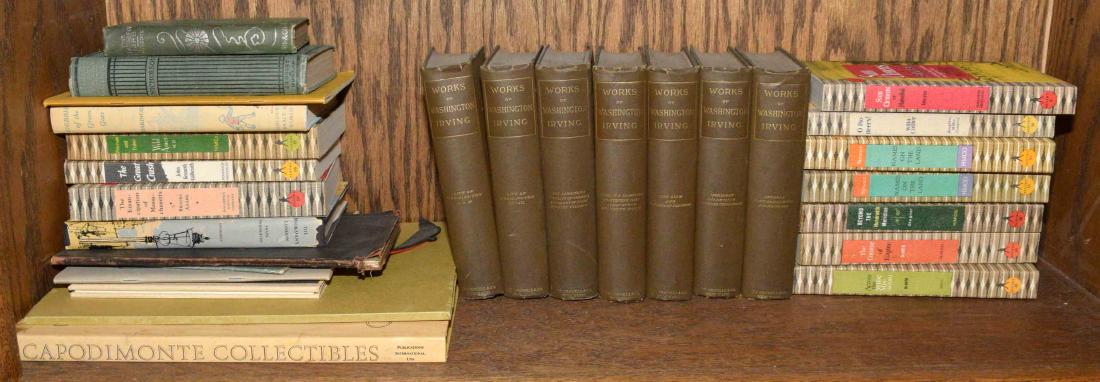 (7) VOLUMES OF THE WORKS OF WASHINGTON IRVING. (10): (7) VOLUMES OF THE WORKS OF WASHINGTON IRVING. (10) volumes of Sentry Edition histories; some misc.