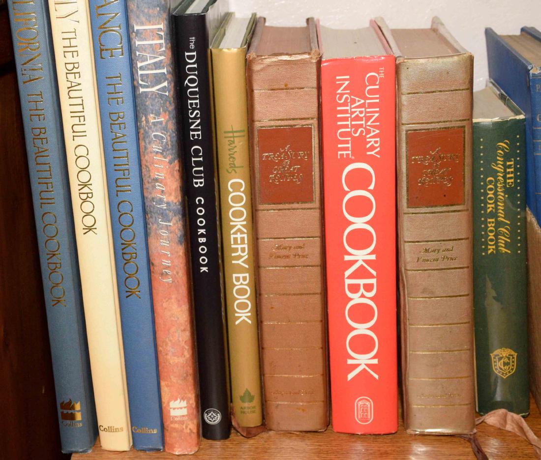 (10) FANCY COOKBOOKS, including (2) copies of the first (1 of 3)
