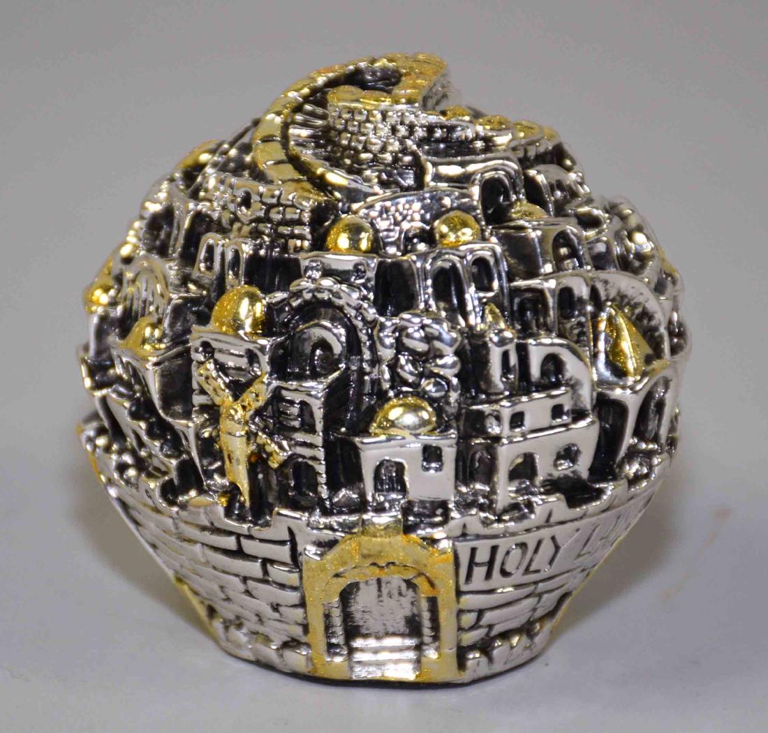 HOLY LAND SILVER PAPERWEIGHT, marked 925, 6.3 ozt. (1 of 6)
