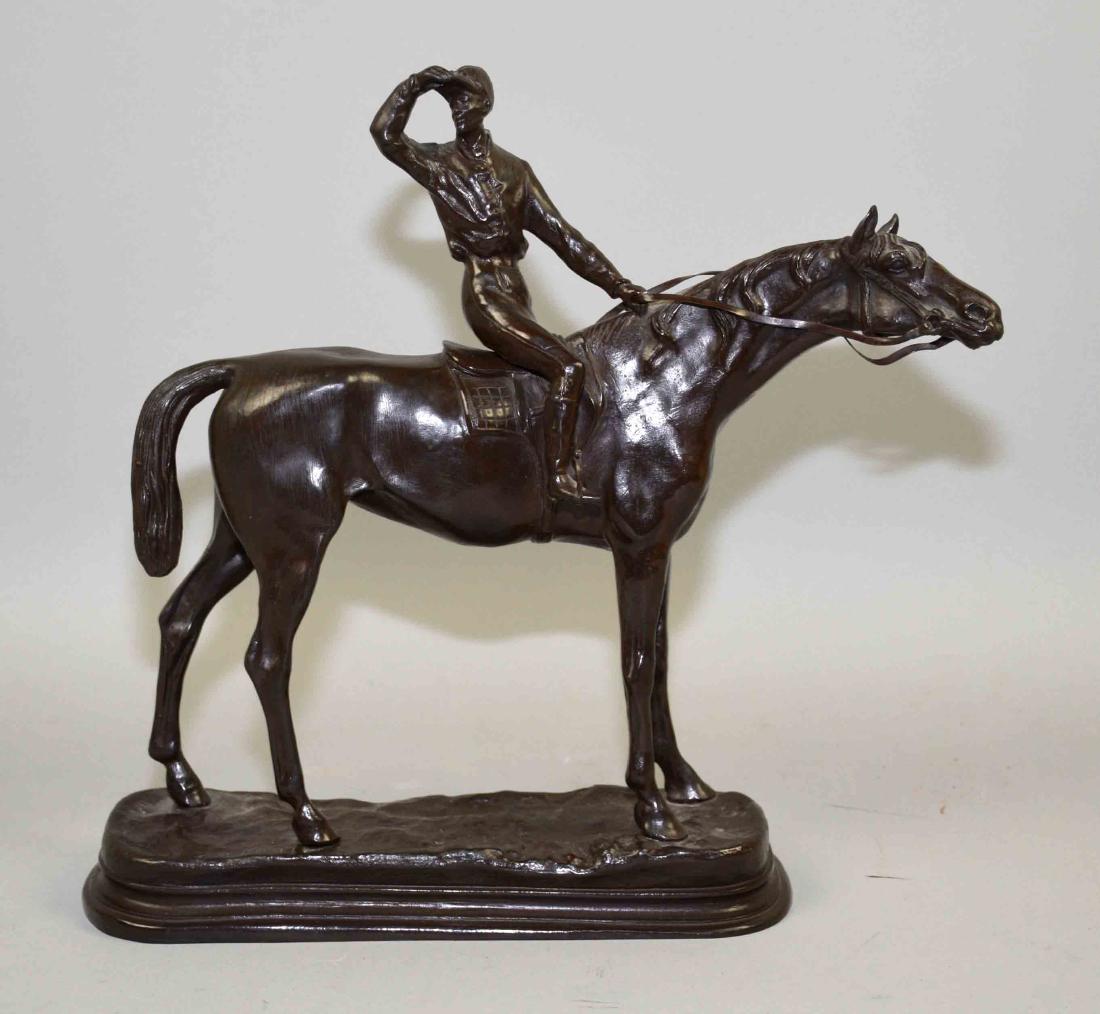 BRONZE HORSE SIGNED ''P.J. Mene''. Condition: very (1 of 5)