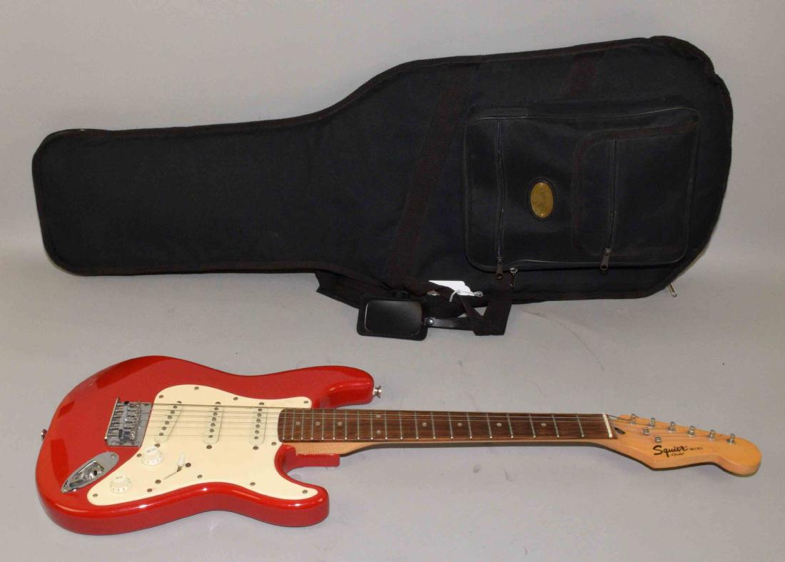 FENDER ''SQUIER'' MINI ELECTRIC GUITAR, 3/4 SCALE (1 of 9)