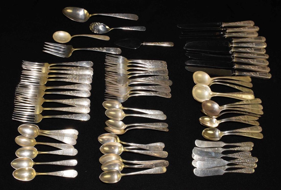 S. KIRK AND SON FLATWARE SET (MONOGRAMMED) Includes: (1 of 13)