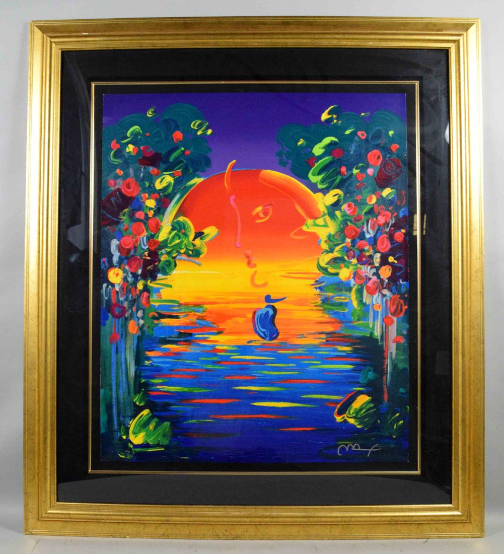 PETER MAX, Serigraph, ''Better World II'', 87 of 350, (1 of 5)
