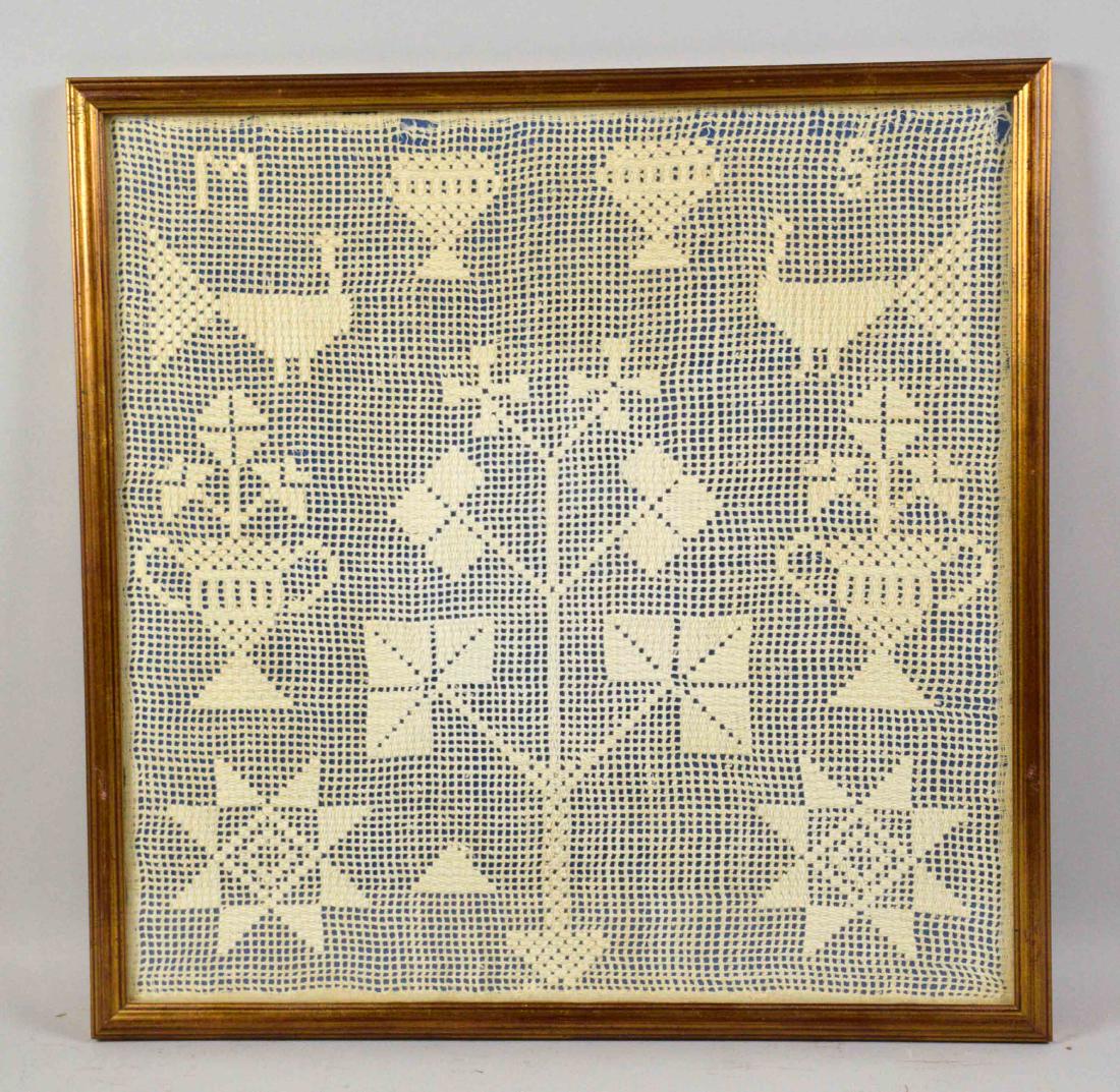 SAMPLER, signed MS. 15.5''H x 15.5''W. (1 of 2)