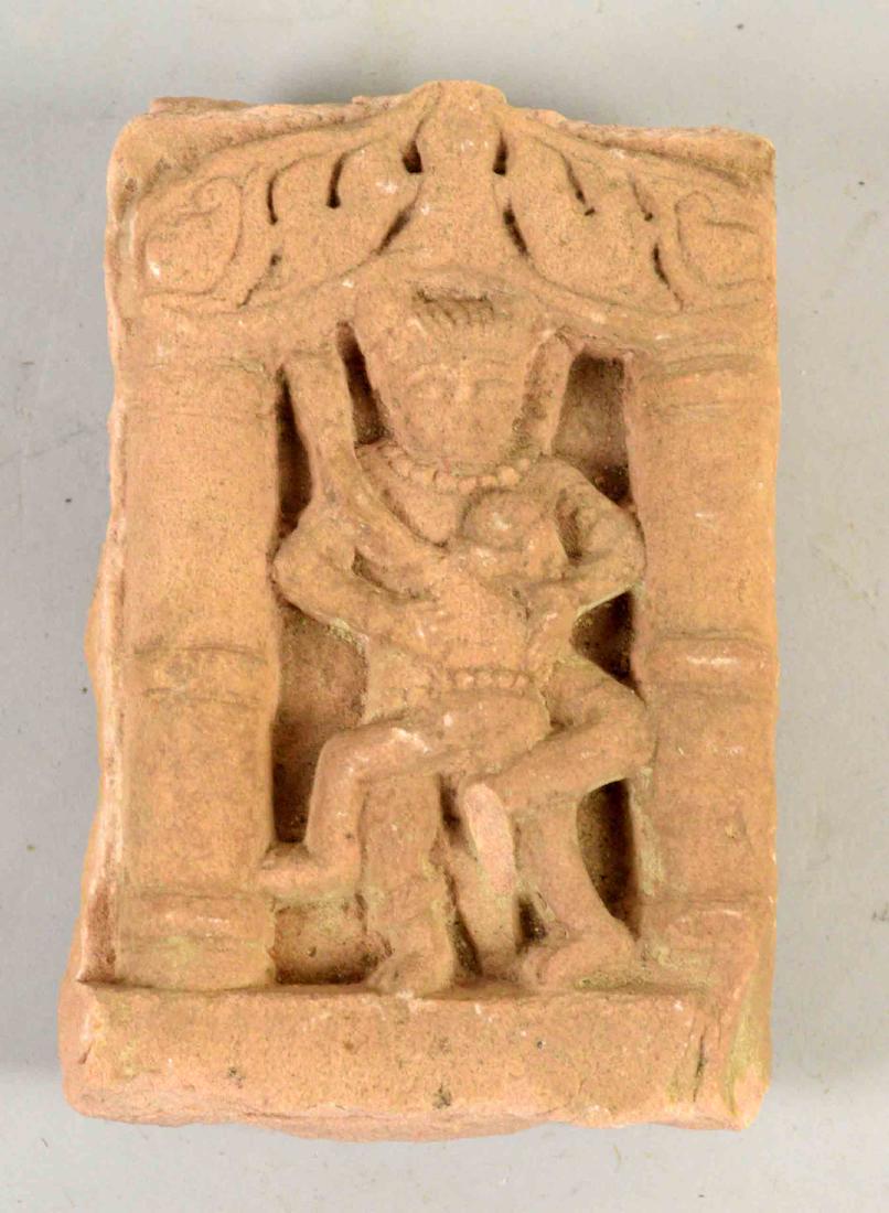 INDIAN HINDU TEMPLE PANEL. 6.5''H x 4''W. (1 of 3)