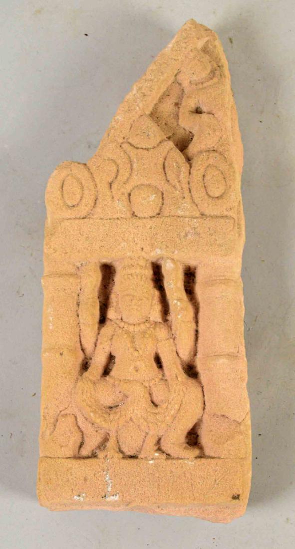 INDIAN HINDU TEMPLE PANEL. 9.5''H x 4''W. (1 of 4)