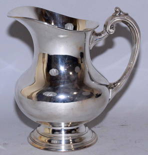 STERLING PITCHER, 9''H, Reed & Barton. 24.23 ozt.: STERLING PITCHER, 9''H, Reed & Barton. 24.23 ozt.