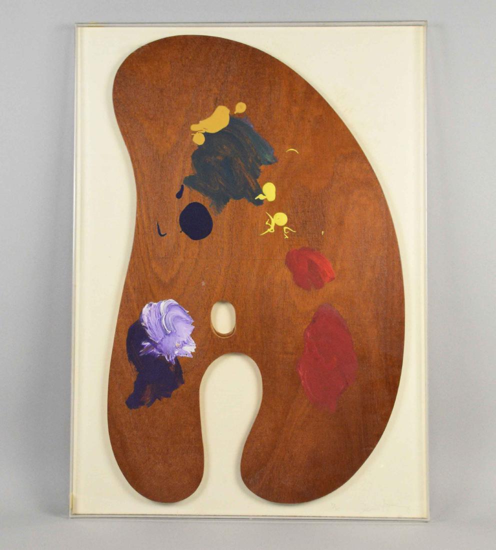 JIM DINE (b.1935). Palette I, from Four Palettes (Mikro: JIM DINE (b.1935). Palette I, from Four Palettes (Mikro 56). Painted wood multiple, 1969. Signed in pencil. Numbered 44/75. 28 1/8 x 20 1/8 in.