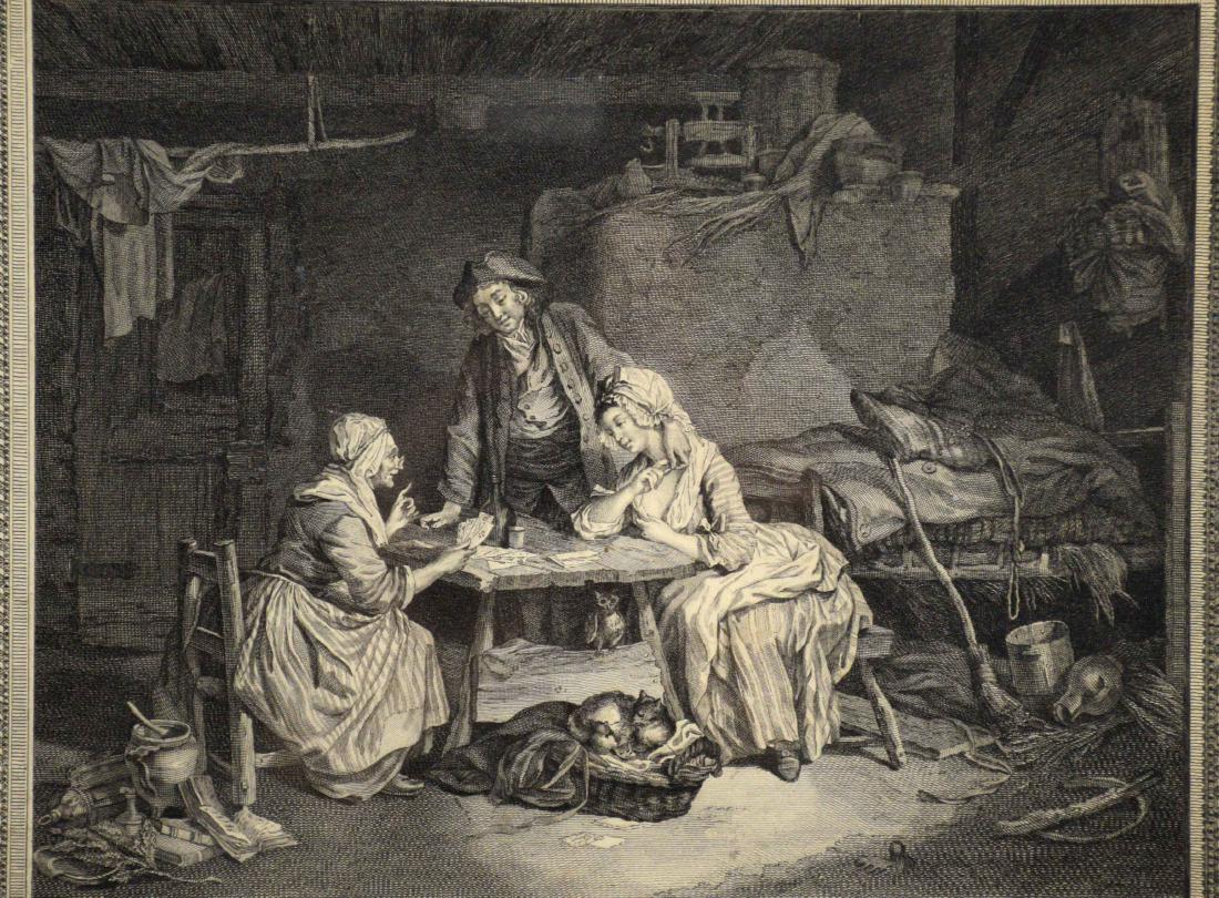 ''LES EPOUX CURIEUX'', engraving by Ponce (after: ''LES EPOUX CURIEUX'', engraving by Ponce (after Sigmund Freudeberg). 10.25''H x 11.5''W.