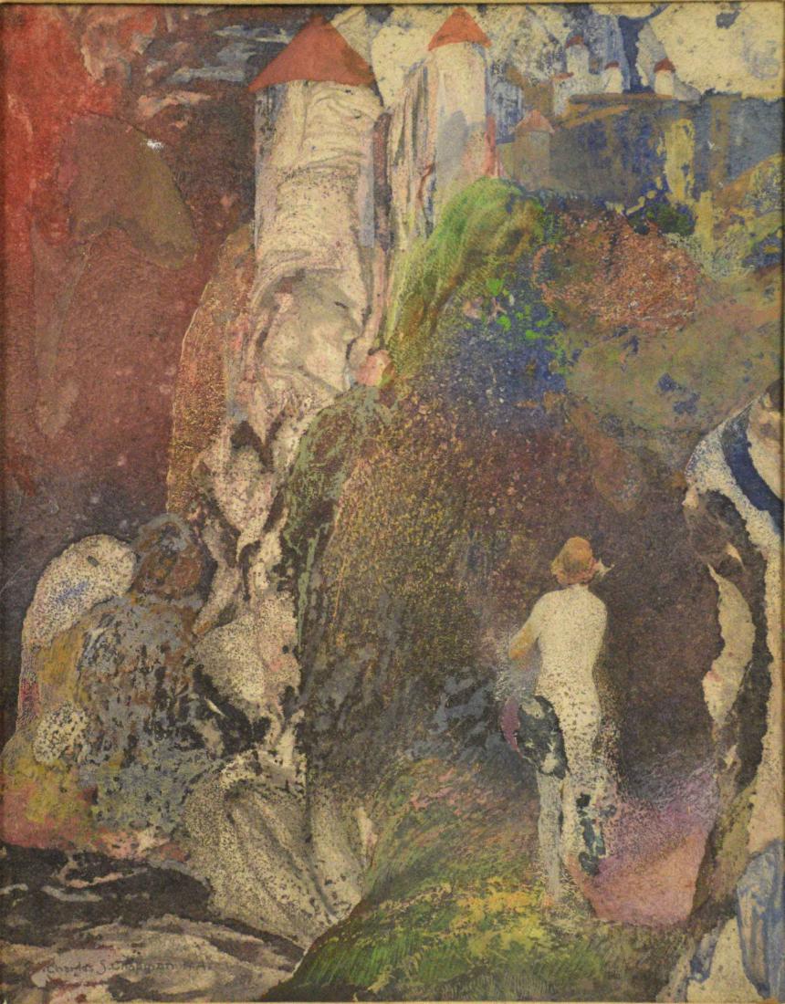 CHARLES S. CHAPMAN (1879-1962). Signed 'Charles S.: CHARLES S. CHAPMAN (1879-1962). Signed 'Charles S. Chapman' (lower right). Watercolor on paper. 11'' x 8.5''.