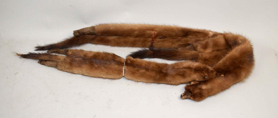 MINK ANIMAL NECK WRAP, 66''L.: MINK ANIMAL NECK WRAP, 66''L.