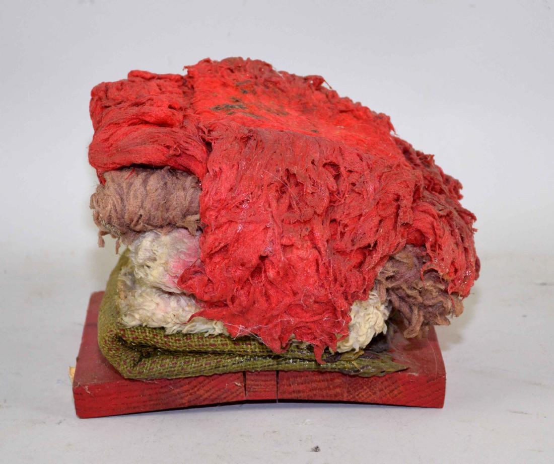 MAY WILSON, American (1905-1986). JUNK ASSEMBLAGE,: MAY WILSON, American (1905-1986). JUNK ASSEMBLAGE, signed on bottom, ''May Wilson'', Oct., 1964''. Also Henri Gallery, Alexandria, VA. label. 7''H x 8.5''W x 8.5''D.