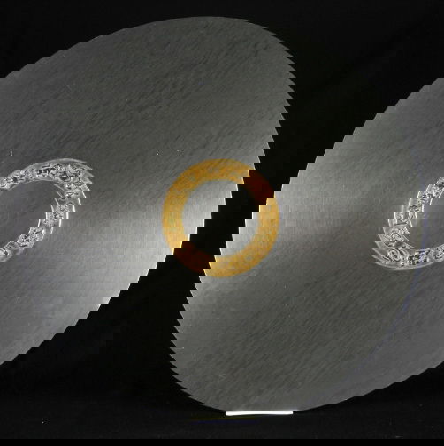 KENSINGTON ZODIAC PLATTER 22''. 1936. Art Deco Ke: KENSINGTON ZODIAC PLATTER 22''. 1936. Art Deco Kensington Ware aluminum and brass ''Zodiac Platter'' cat. no. 7101. Designed by Lurelle Guild, patent applied for 1-14-1936, patent issued 9-8-1936. Alu