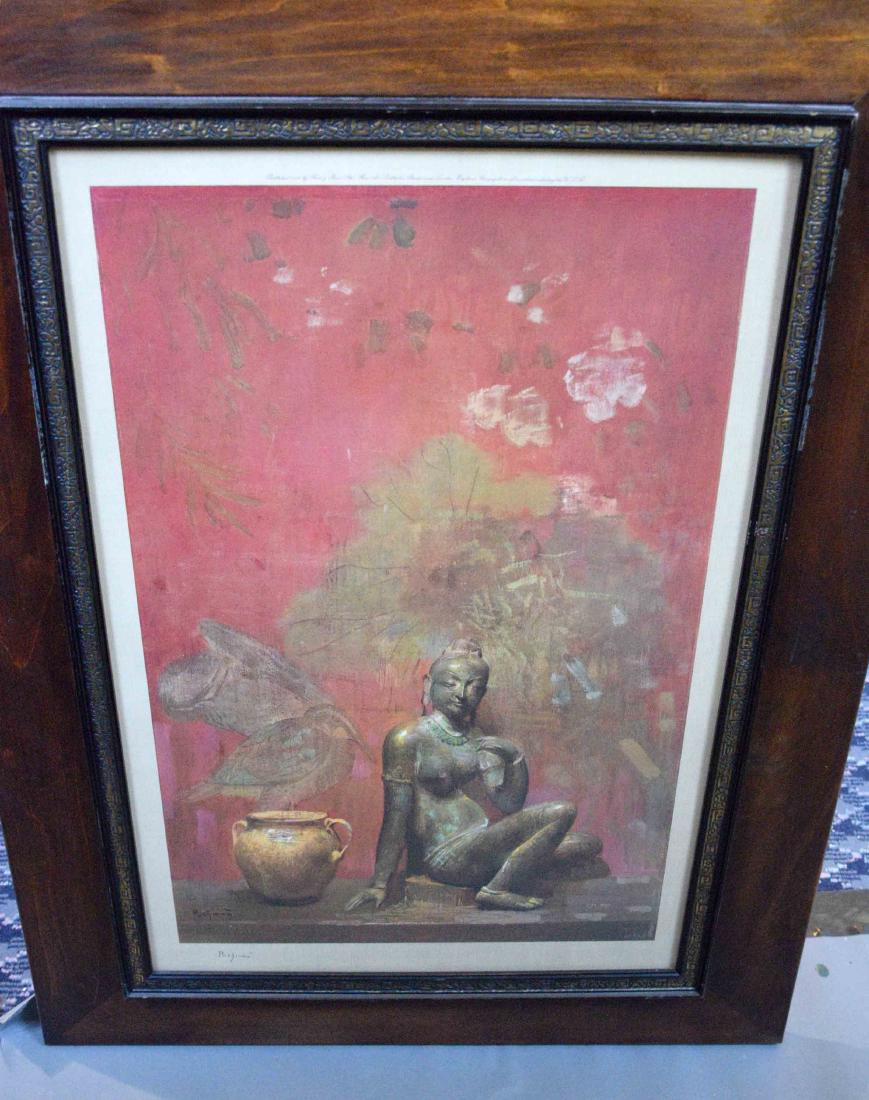 HOUSEP PUSHMAN, ''Mirror of Grace''. Print by Frost &: HOUSEP PUSHMAN, ''Mirror of Grace''. Print by Frost & Frost. Signed in pencil. 34.5''H x 25''W.